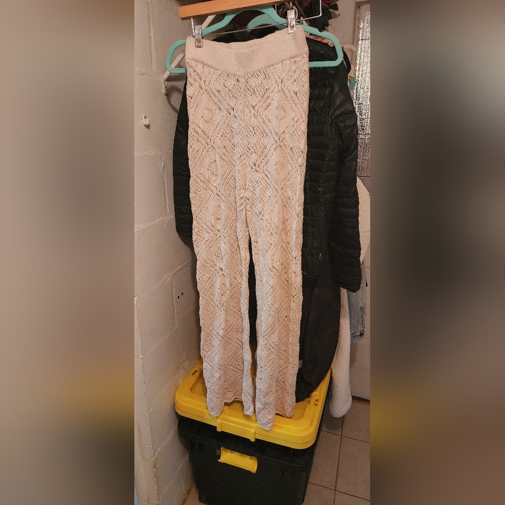 Free People Beach Crochet Pants